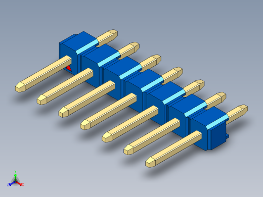 彩色公头100mil（2.54mm）系列-DS1021_blue_1x07p_100mil_Type1_rev1.0