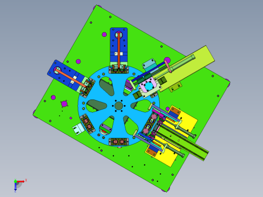 灯头圆针入孔压装机俯视缩略图