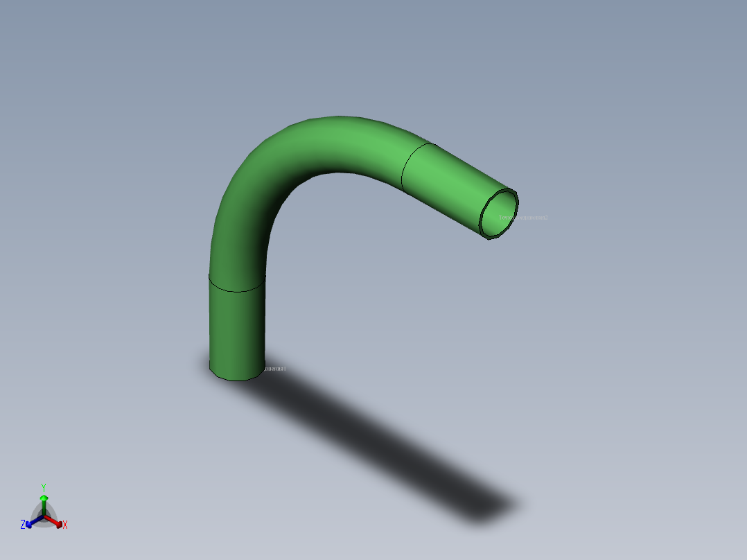 弯头 (20)正等轴测图