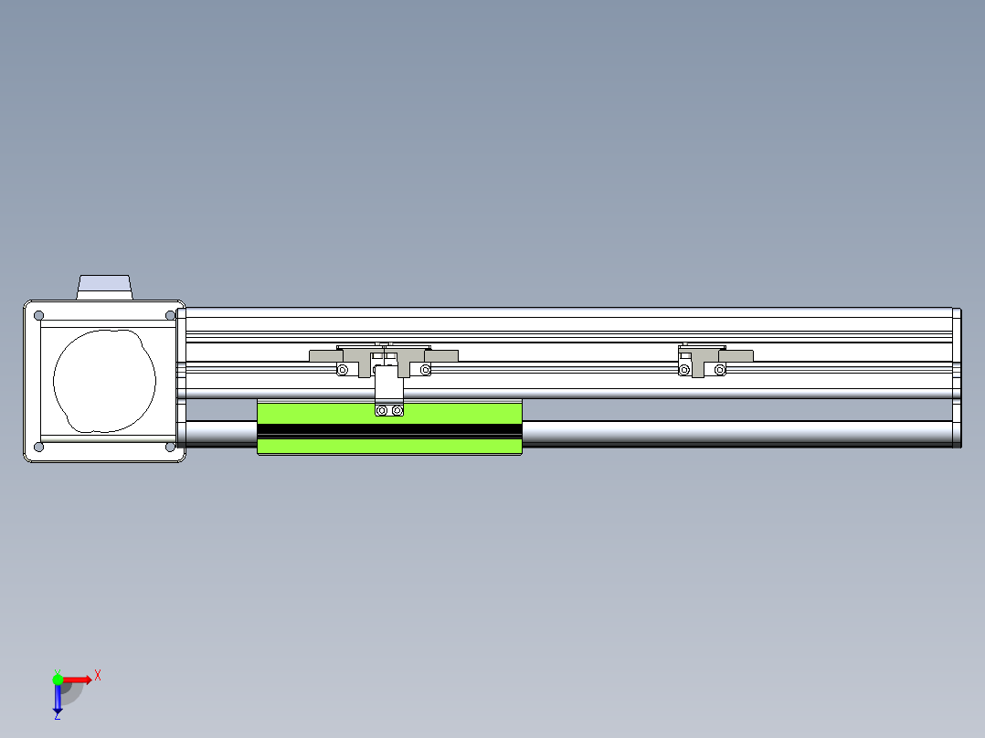 同步带滑台-半封闭B13-L90-S150-L-Z86-D3俯视图