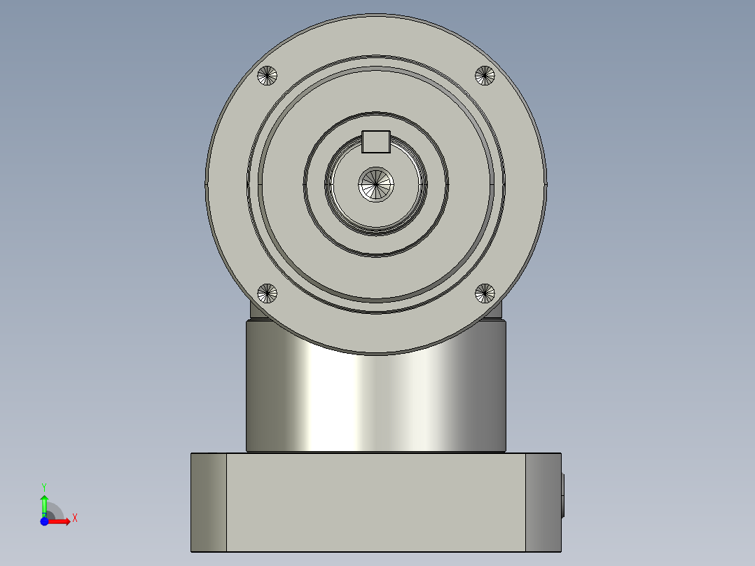 多摩川行星减速机TLR-120-L2-24HA（45度）前视图