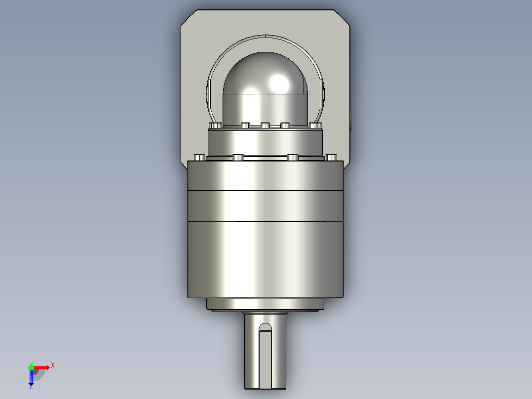 多摩川行星减速机TLR-120-L2-24HA（45度）俯视图