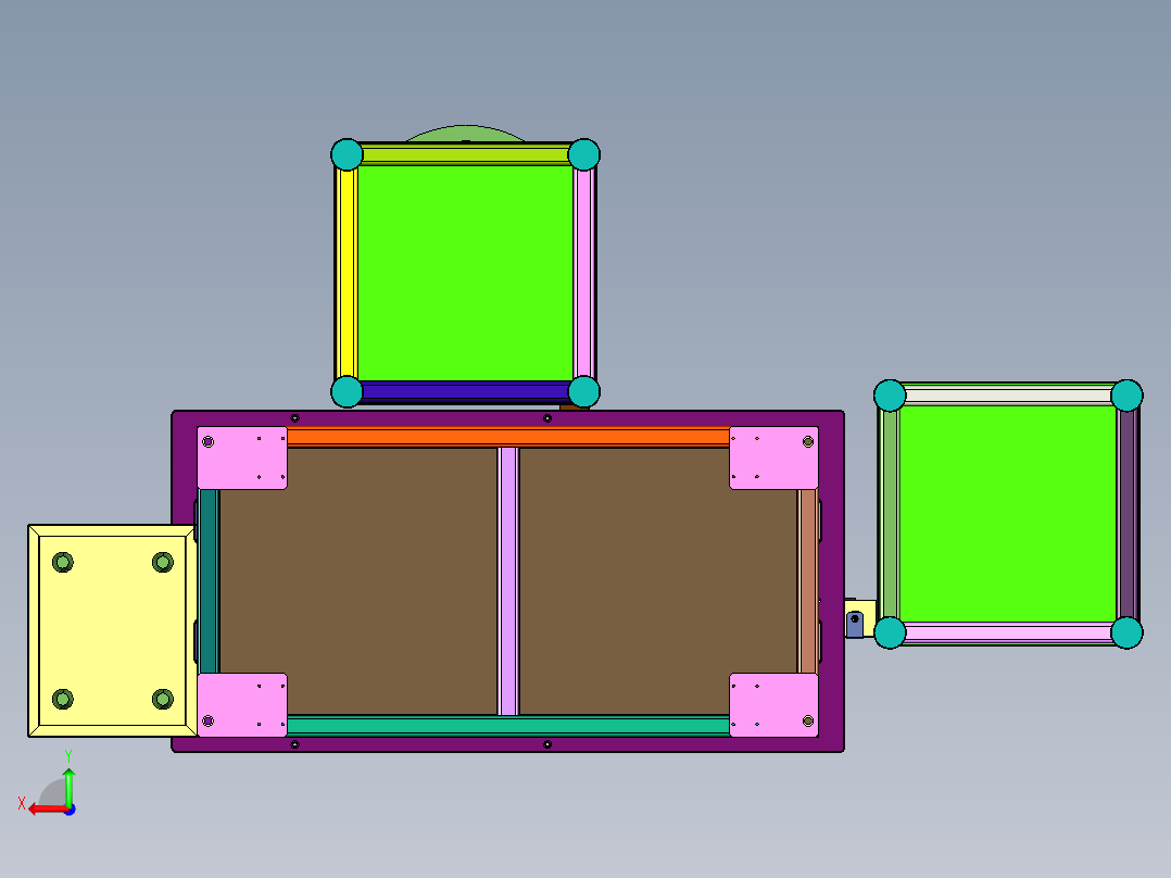 铝型材用弹簧片T型螺栓压装设备后视图