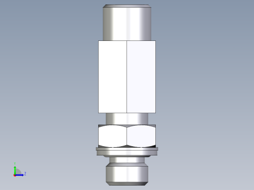 卡套式工业通用硬管接头EO_Adjustable_locknut_run_tee_LEE08SMOMDCF左视缩略图