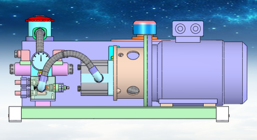 单缸3千瓦12MPa液压站含三维二维说明书缩略图
