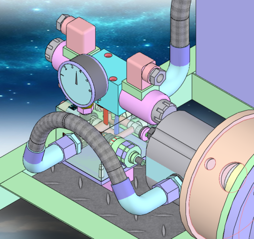 单缸3千瓦12MPa液压站含三维二维说明书缩略图