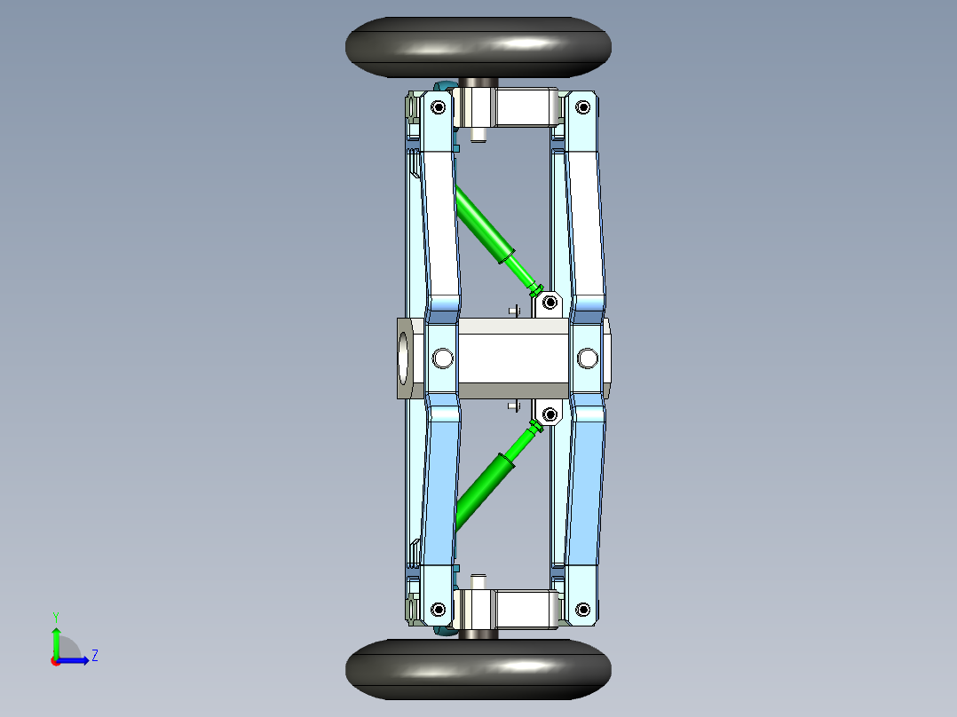 车转向减震结构669312左视图