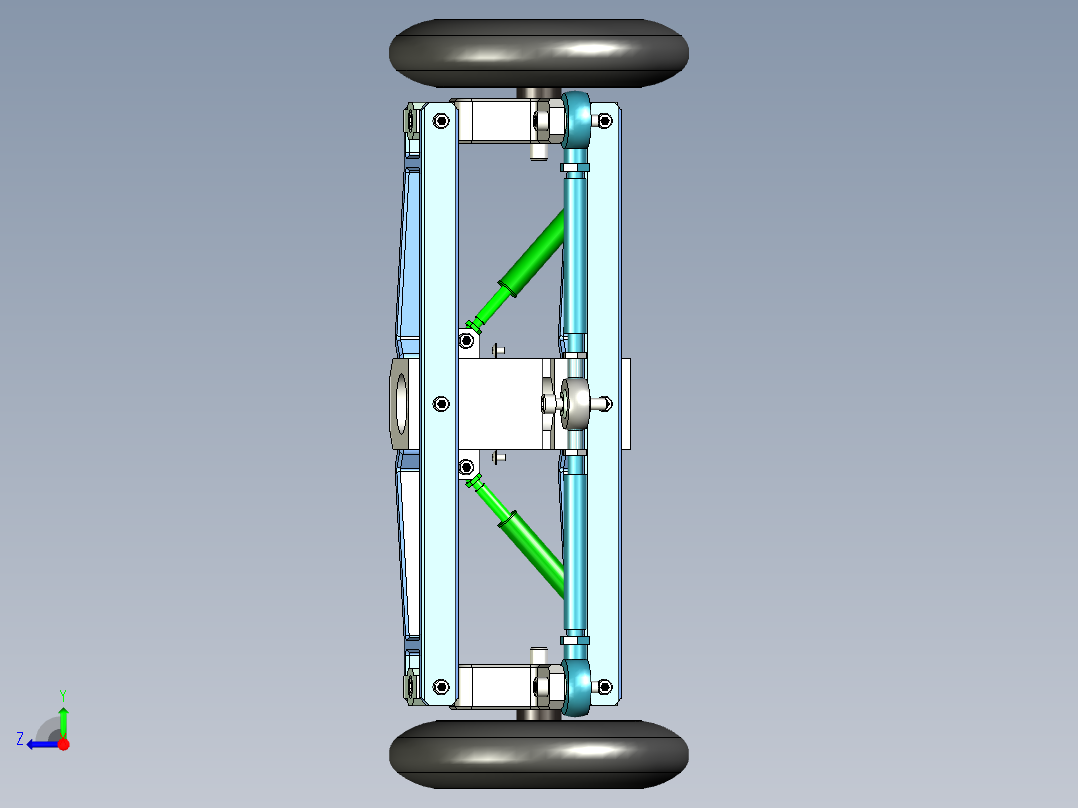 车转向减震结构669312右视图
