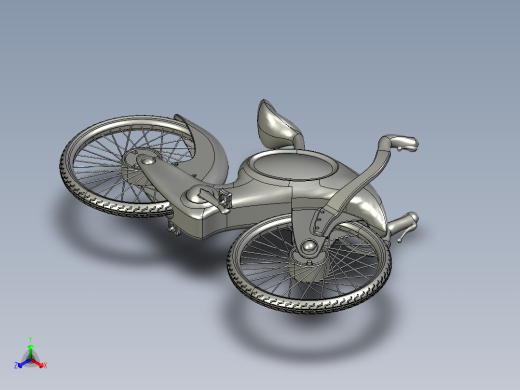 34---自行车2step三维图纸模型设计图纸