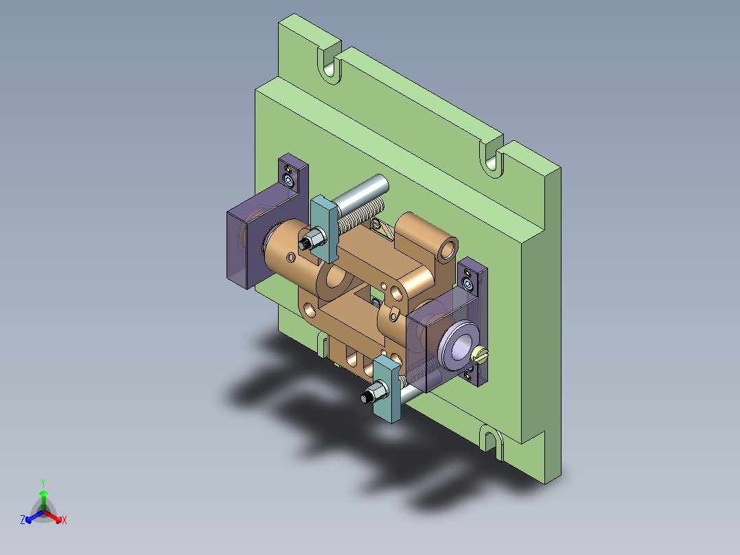 轴座-夹具设计含三维UG=1367099正等轴测图