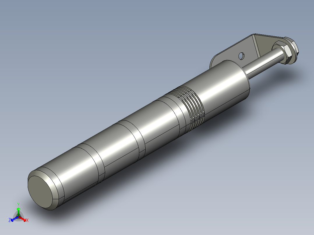 设备用三色信号灯 3正等轴测图