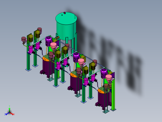 模具表面喷涂材料的混合机