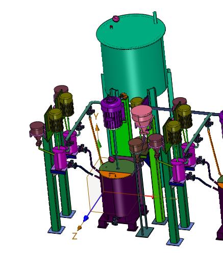 模具表面喷涂材料的混合机