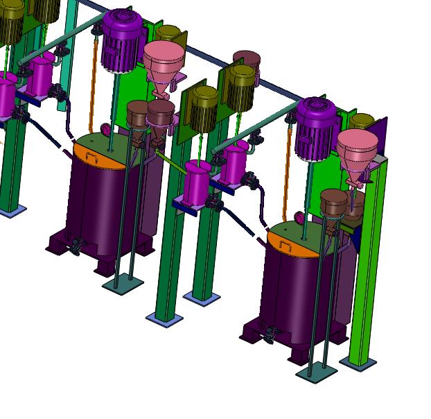 模具表面喷涂材料的混合机