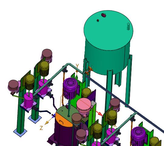 模具表面喷涂材料的混合机