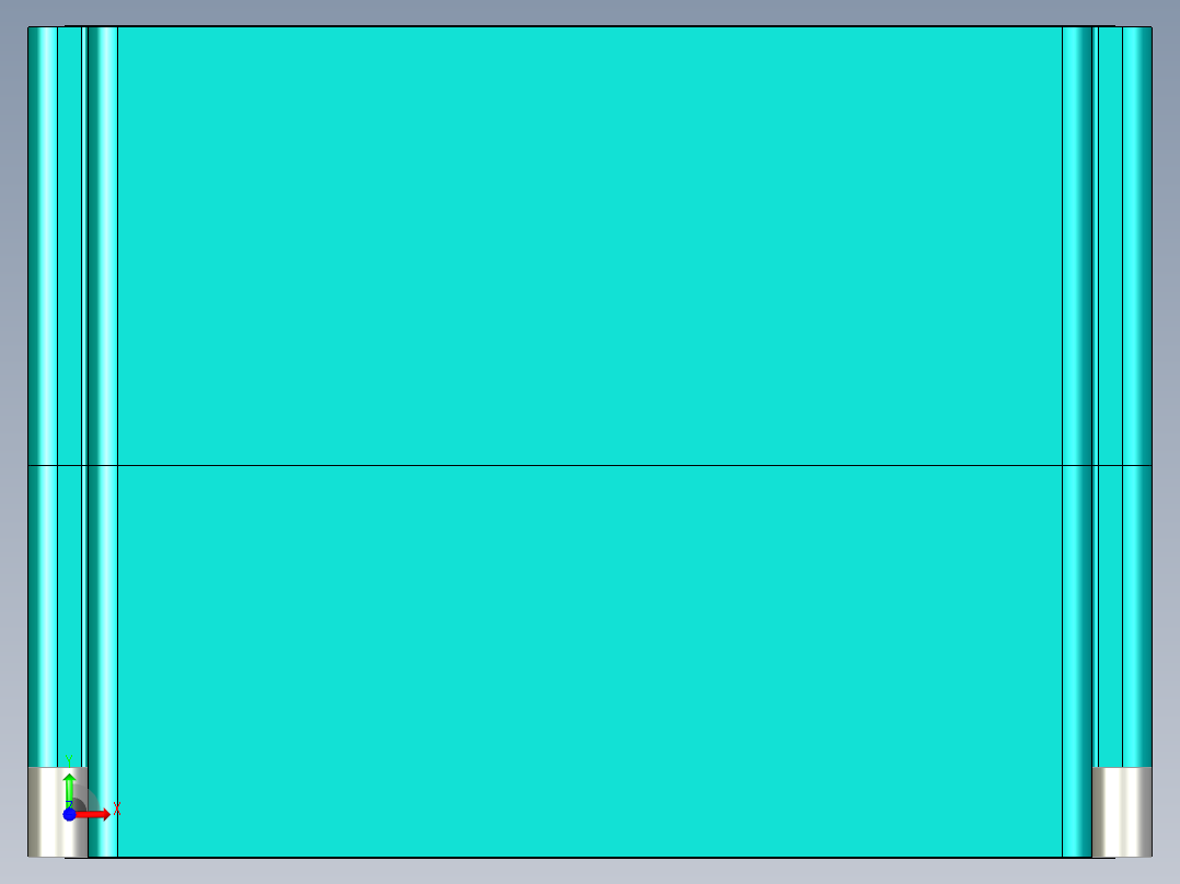 18650电池包模型图三维模型前视图
