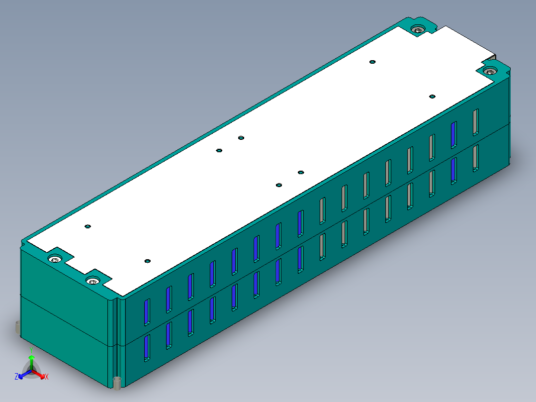 18650电池包模型图三维模型正等轴测图