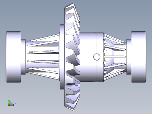 汽车差速器左视缩略图