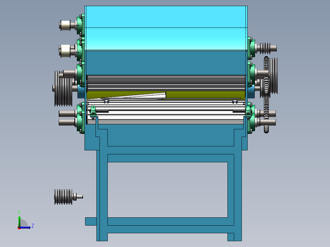 台架式玉米青贮机设计左视图