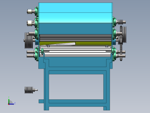 台架式玉米青贮机设计左视缩略图