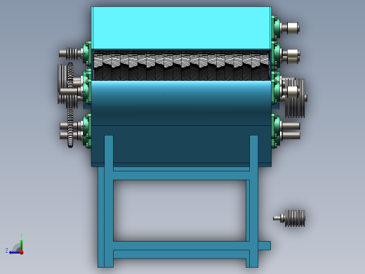 台架式玉米青贮机设计右视缩略图