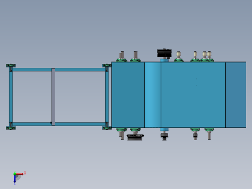 台架式玉米青贮机设计俯视缩略图