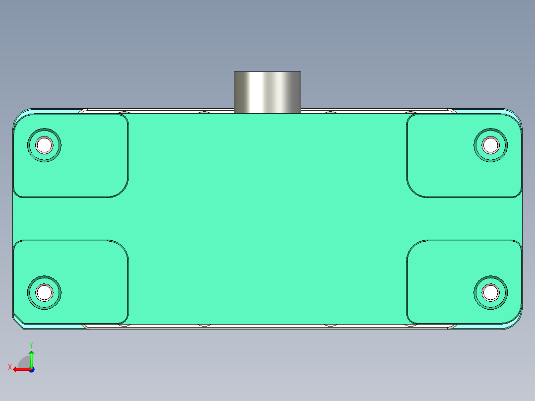 B6A-1-CNC3笔记本CNC工装夹具三维模型后视图