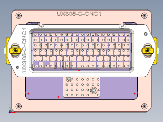 UX305-C笔记本CNC工装夹具三维模型-CNC1前视缩略图