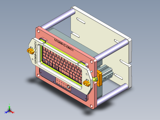 UX305-C笔记本CNC工装夹具三维模型-CNC1正等轴测缩略图