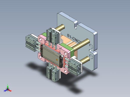 X3-B-笔记本CNC工装夹具三维模型CNC3-1009