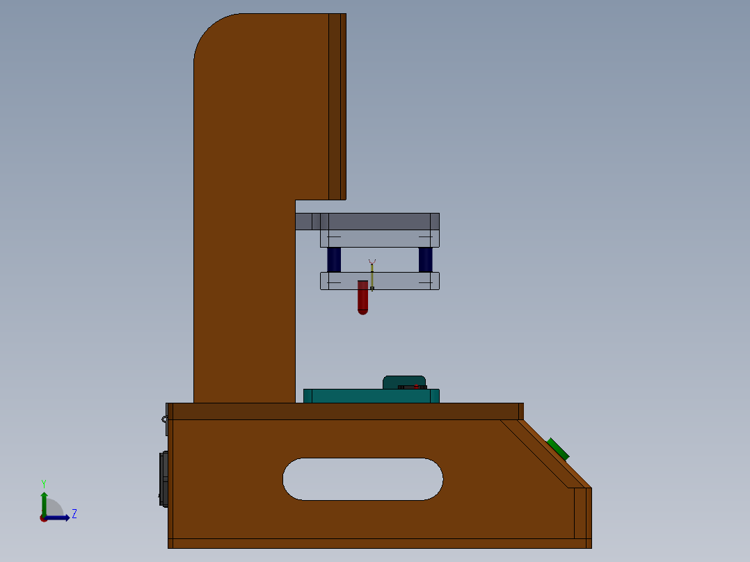 气动检验机sw20可编辑左视图