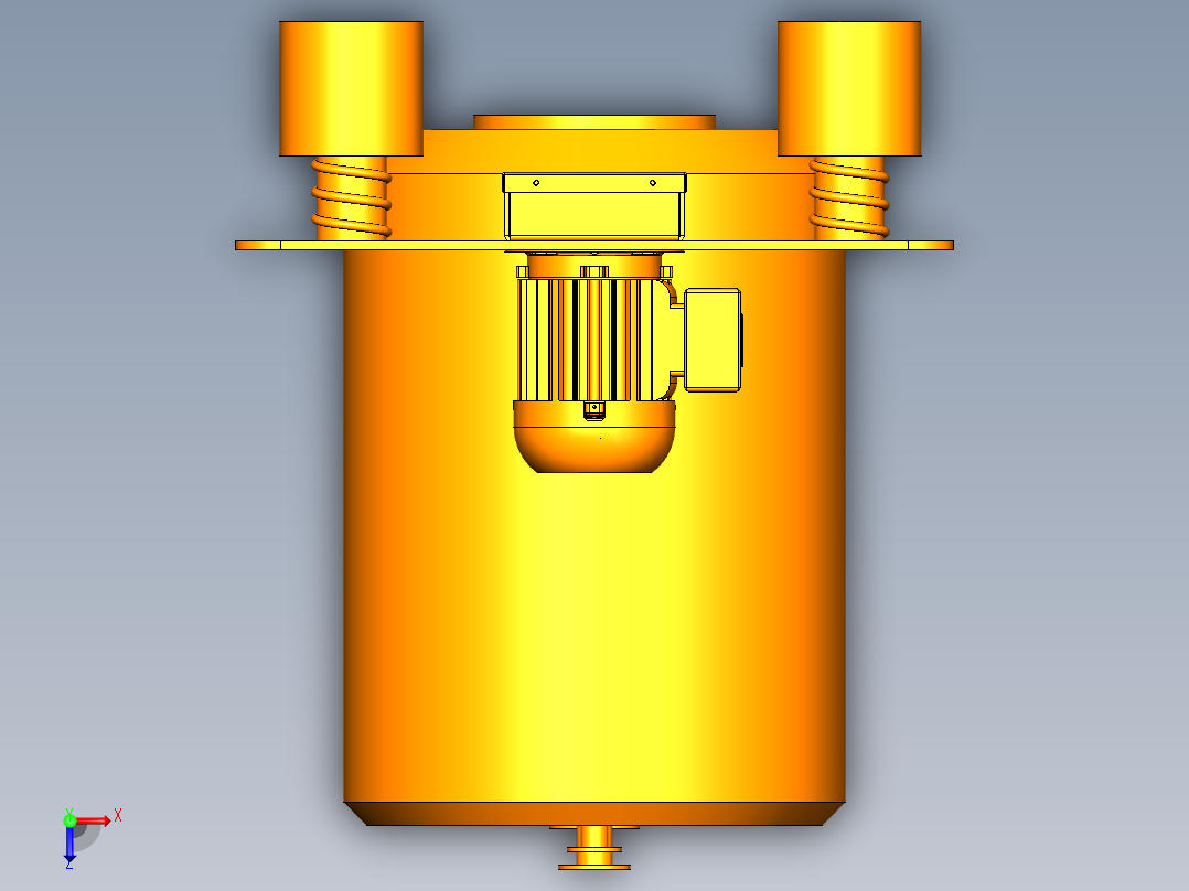 连续式过滤离心机俯视图