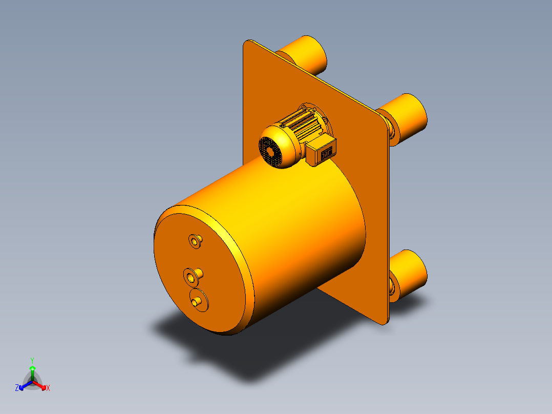 连续式过滤离心机正等轴测图