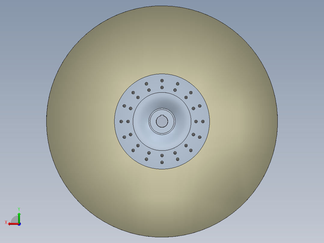 增压风扇后视图