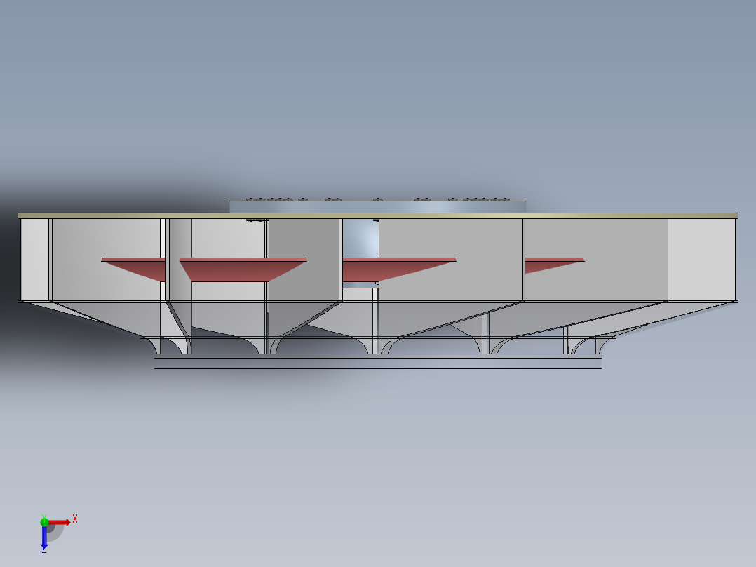 增压风扇俯视图