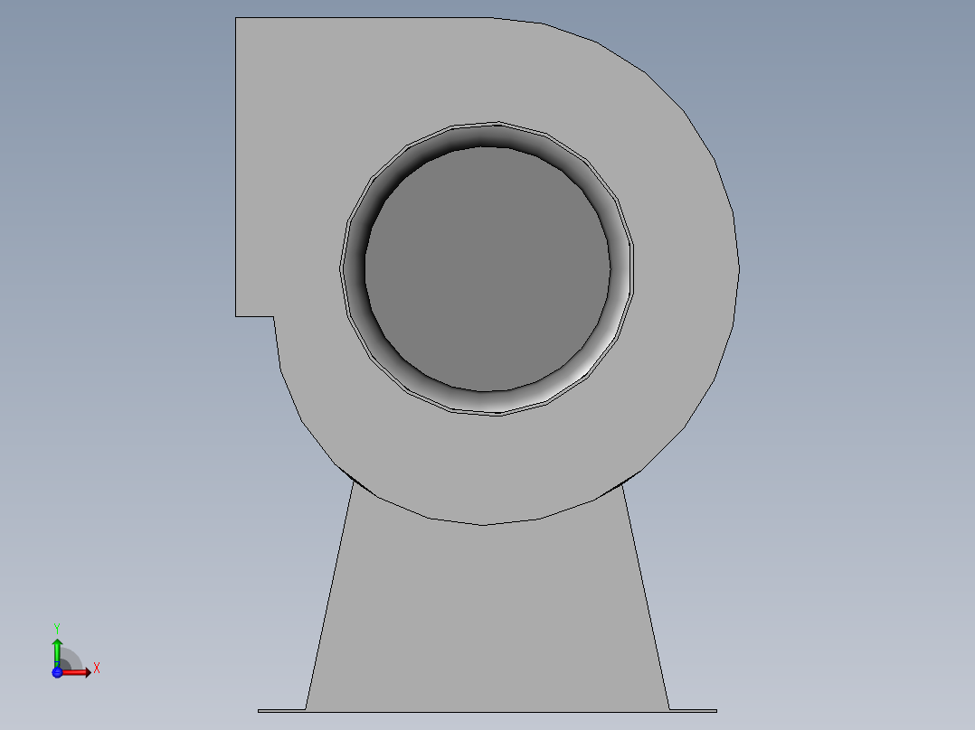 排烟风机前视图