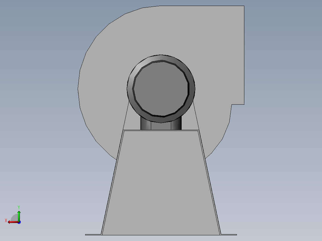 排烟风机后视图