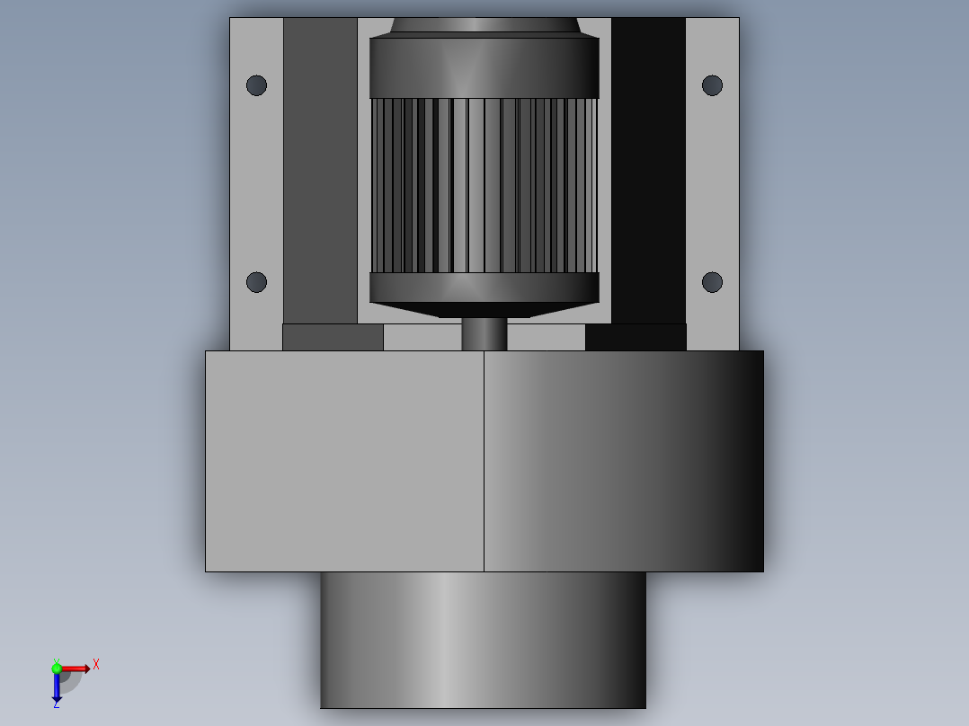 排烟风机俯视图