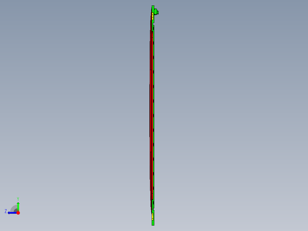 冲压件平板外壳精铣外观面UG编程程序模型右视图