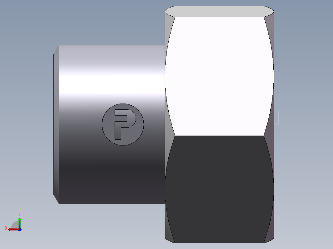 90度焊接接头、SKA35X4-后视图