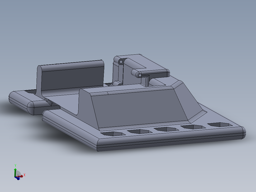 LX-16A舵机脚设计主视图