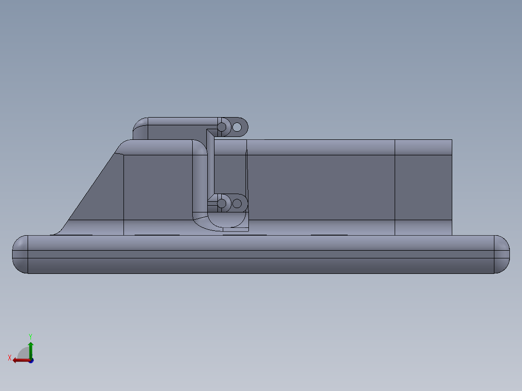 LX-16A舵机脚设计后视图