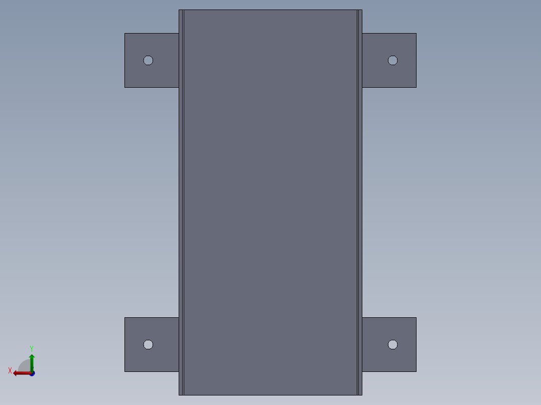 定制液压块后视图