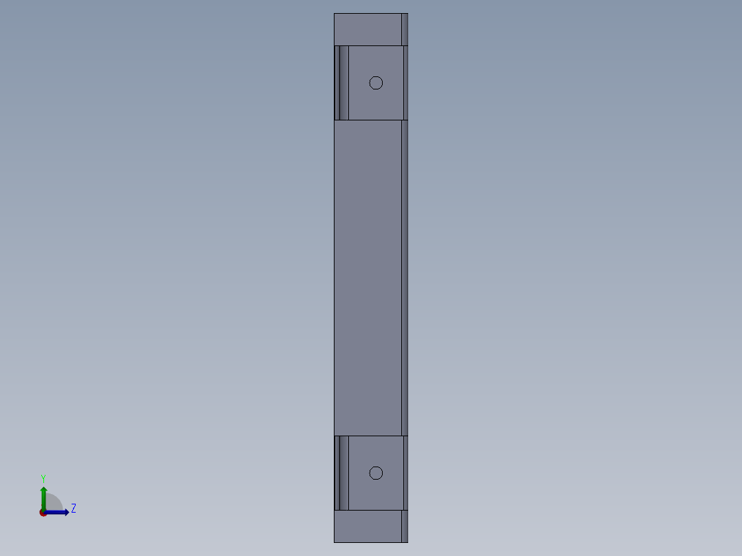 定制液压块左视图