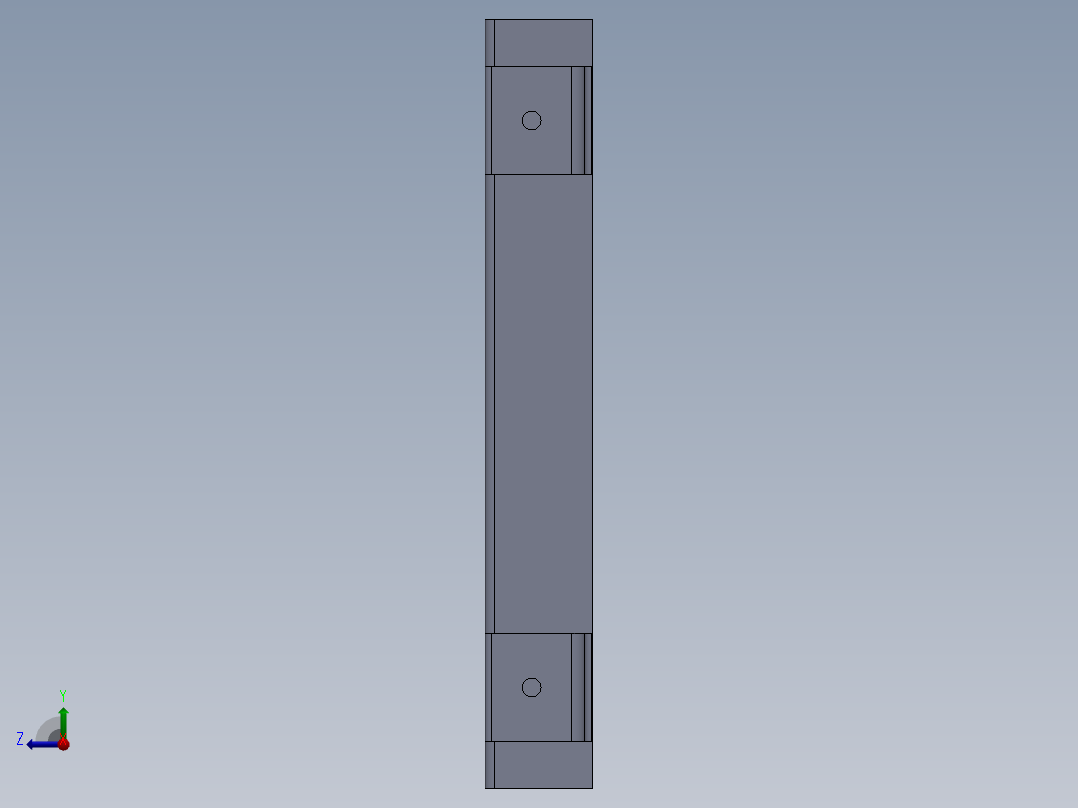 定制液压块右视图