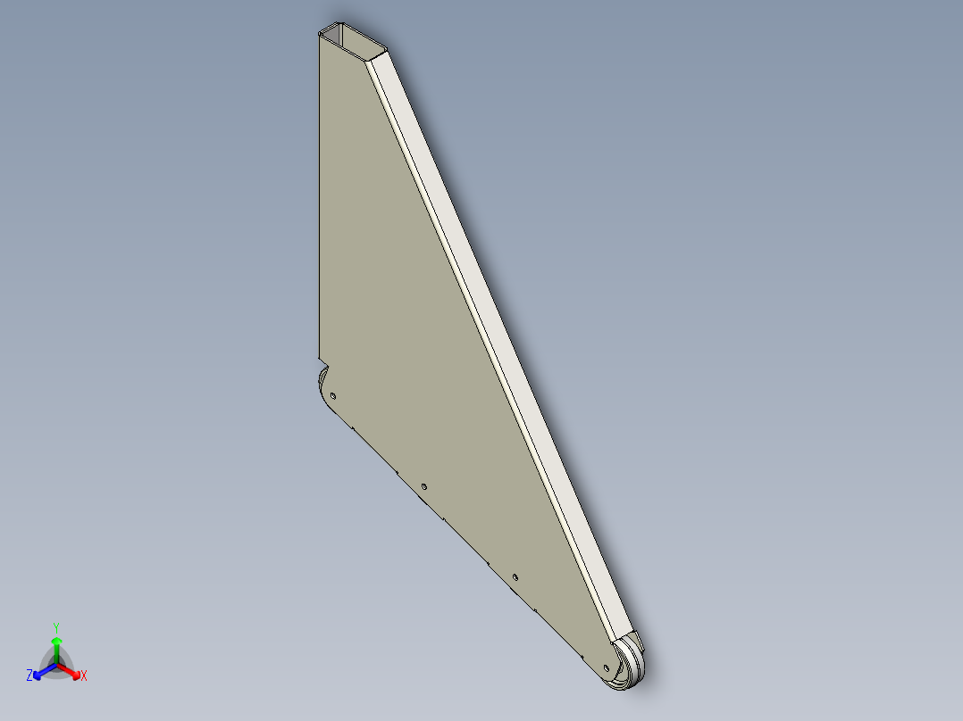断头台臂正等轴测图