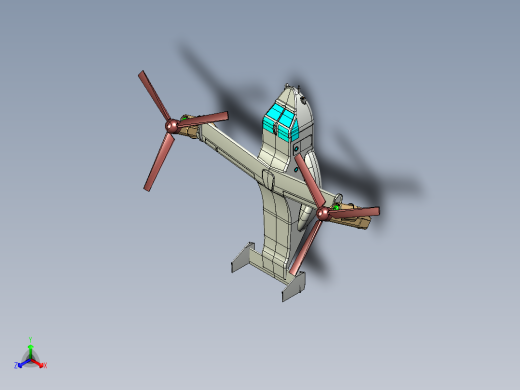 B3004070-鱼鹰V-22正等轴测缩略图