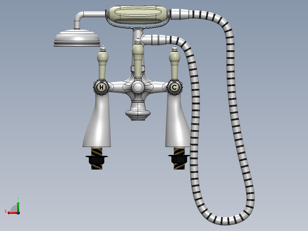 水龙头 花洒(50)后视图