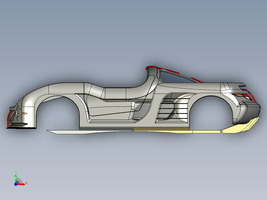B2004396-超级跑车系统 Targa前视图