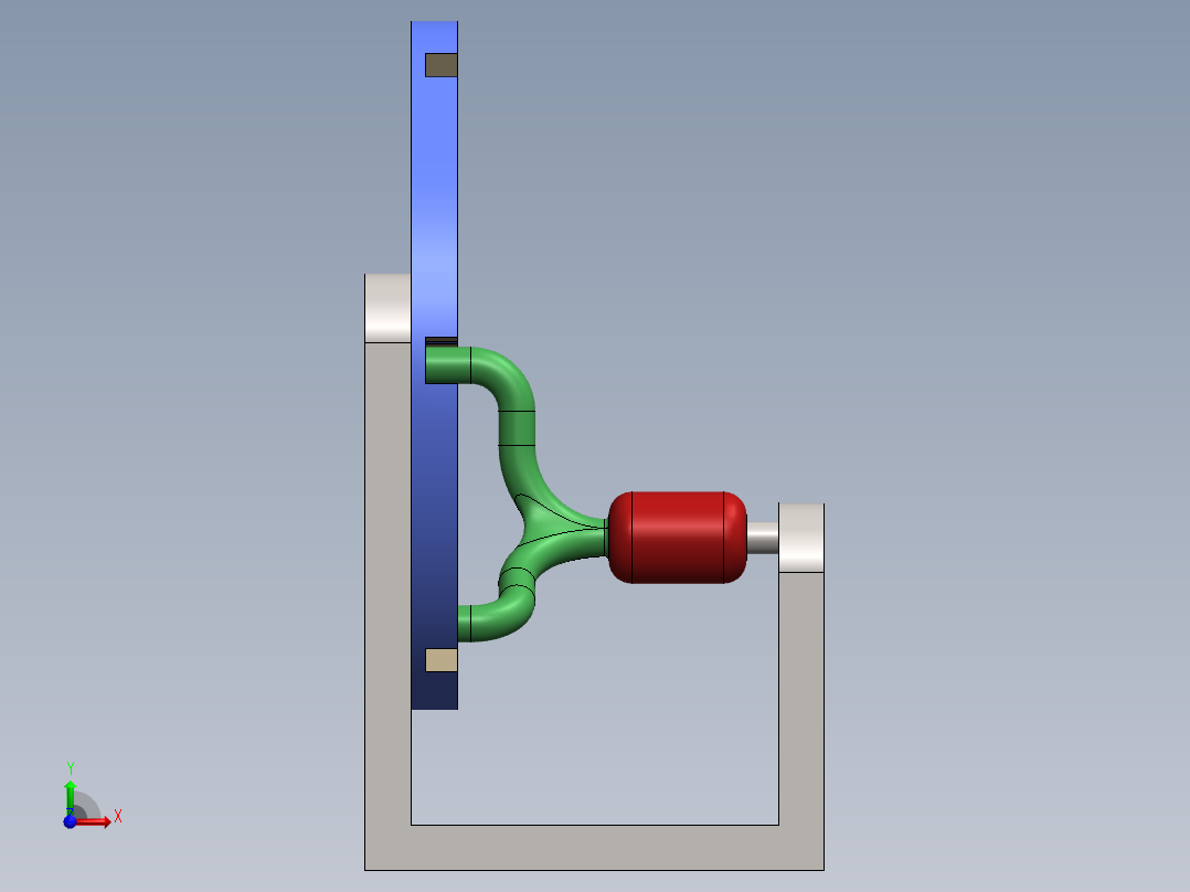 旋转机构设计前视图